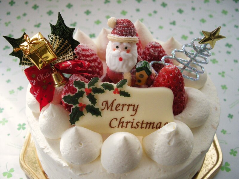 Christmas Cake with Santa