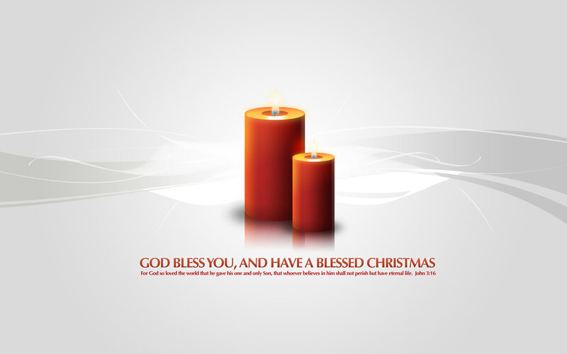Christmas candle blessing