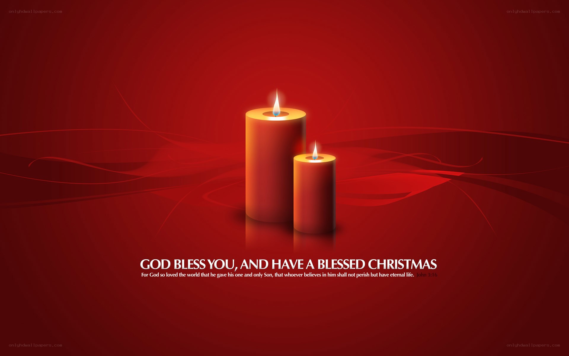 Christmas candle greeting
