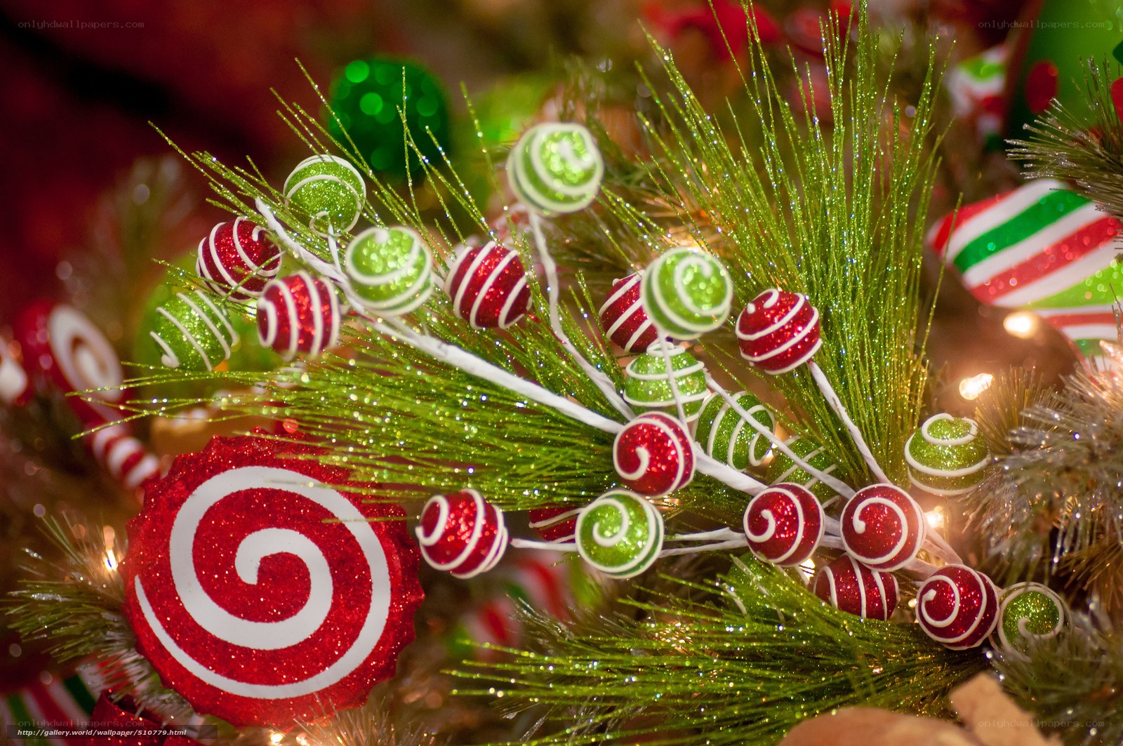 Christmas candy decorations