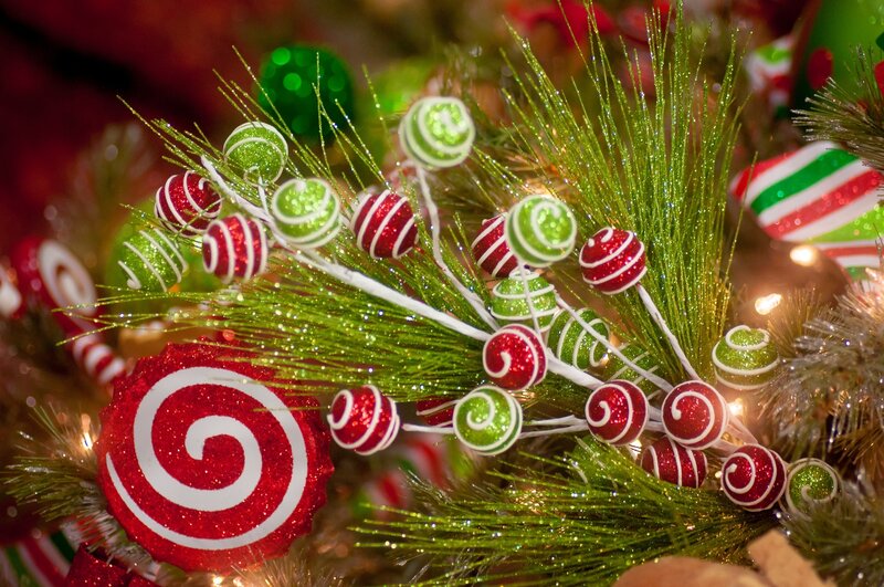Christmas candy decorations