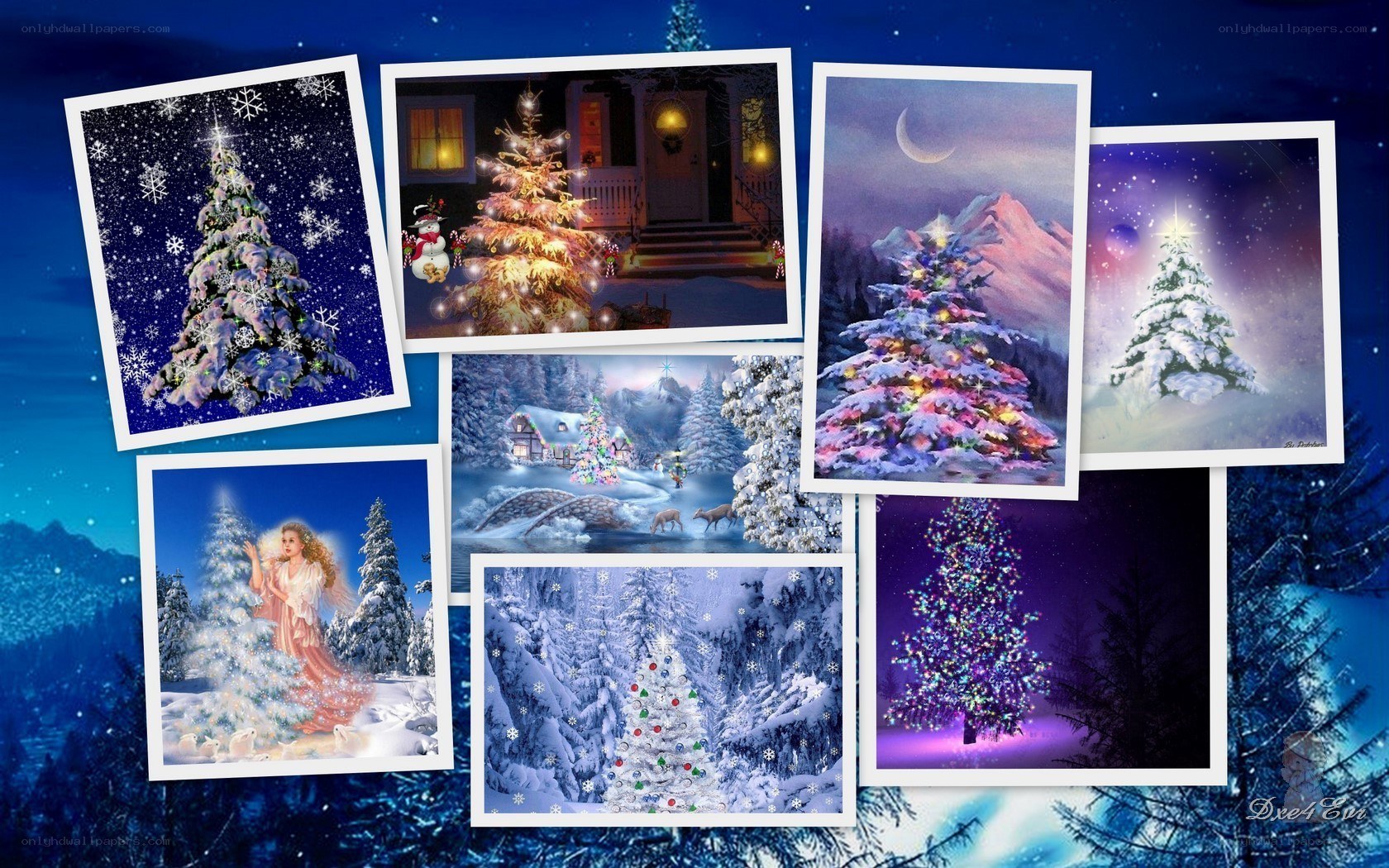 Christmas card collage