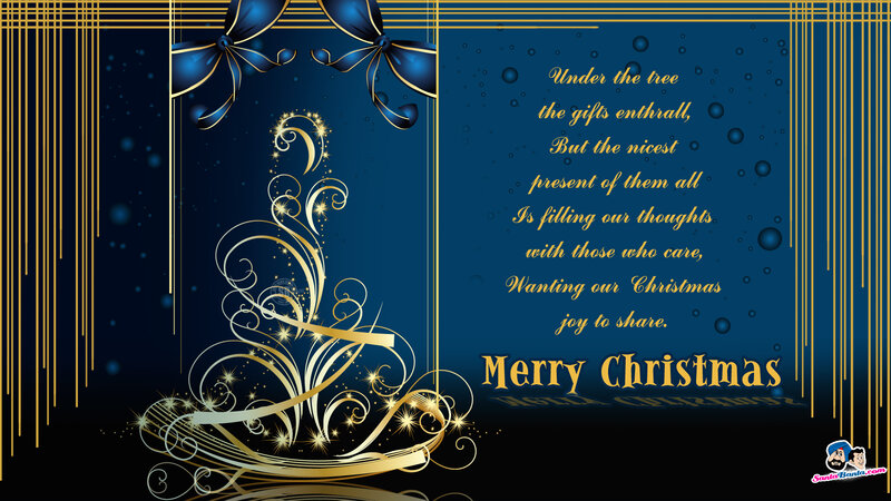 Christmas Card Design — Blue