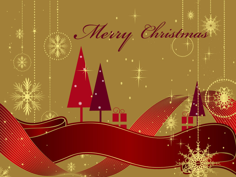 Christmas Card Design — Gold