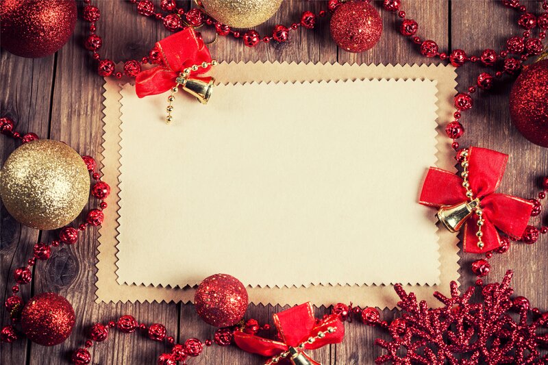 Christmas Card Frame — Red