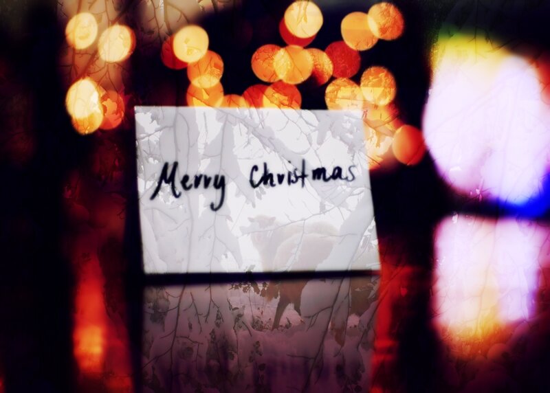 Christmas Card in Snow