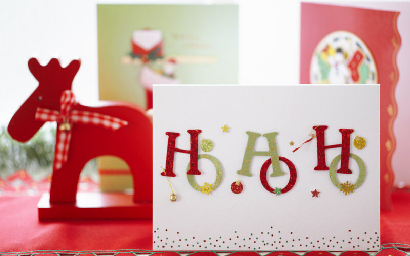 Christmas Card with Reindeer