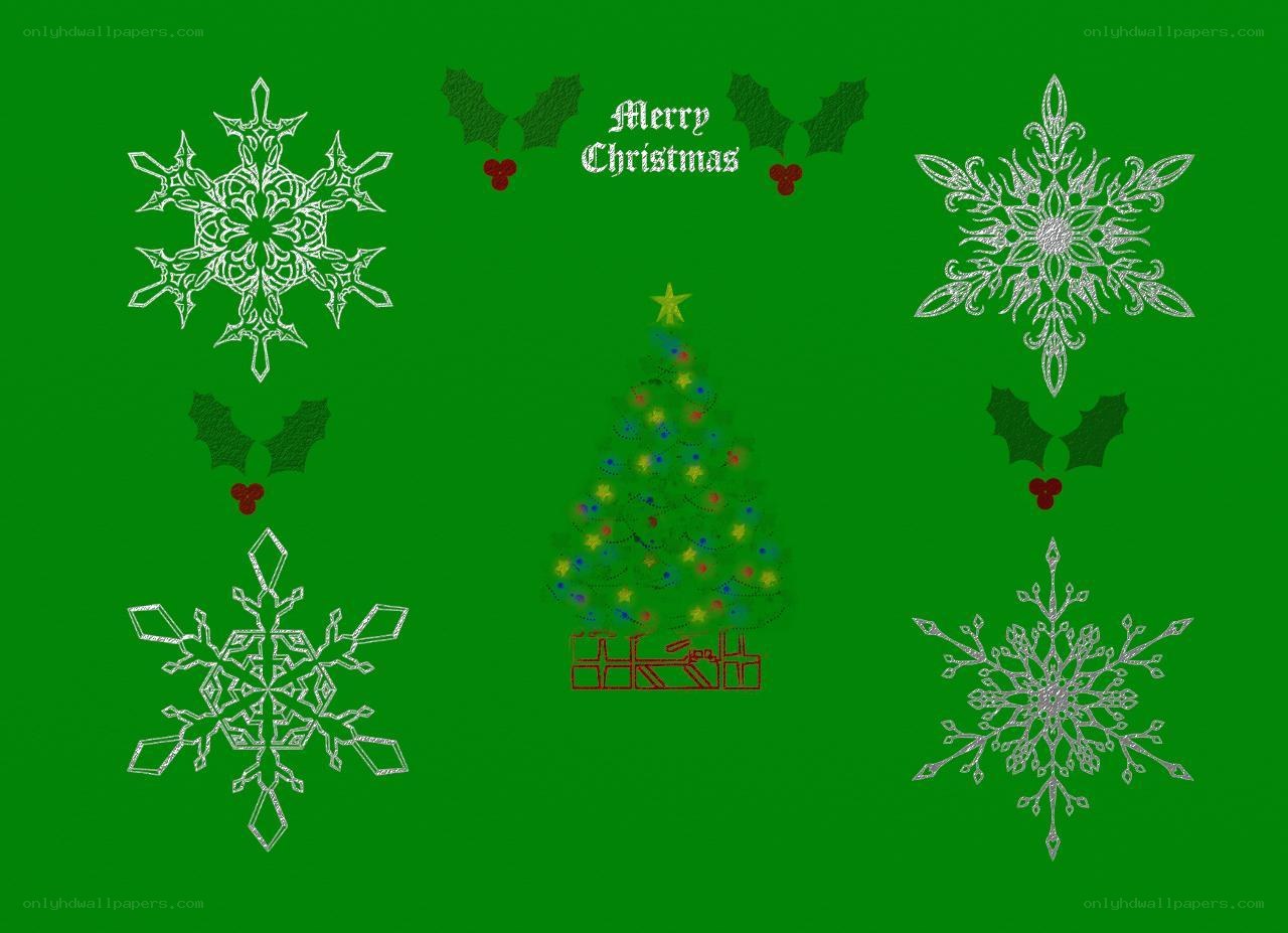 Christmas card with snowflakes