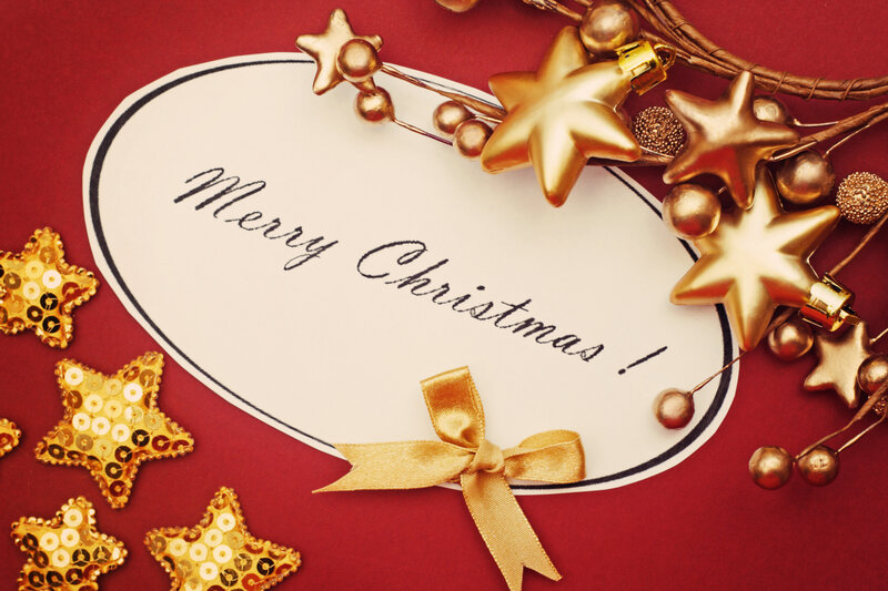Christmas Card with Stars