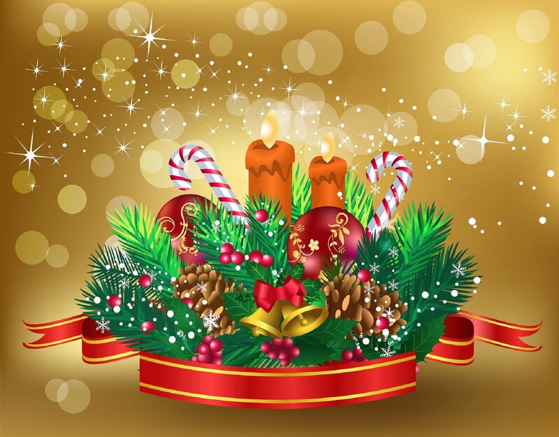 Christmas Centerpiece — Gold