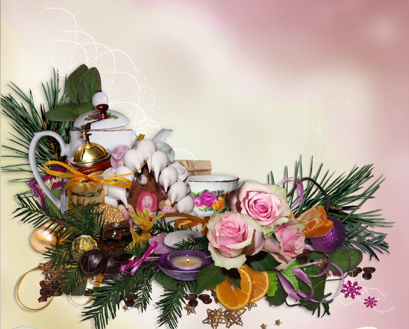 Christmas Centerpiece — Pink
