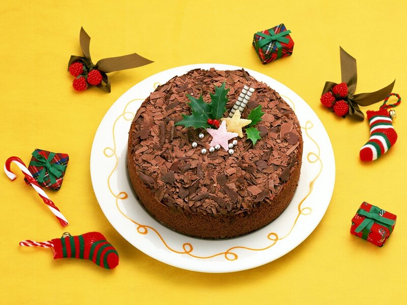 Christmas chocolate cake