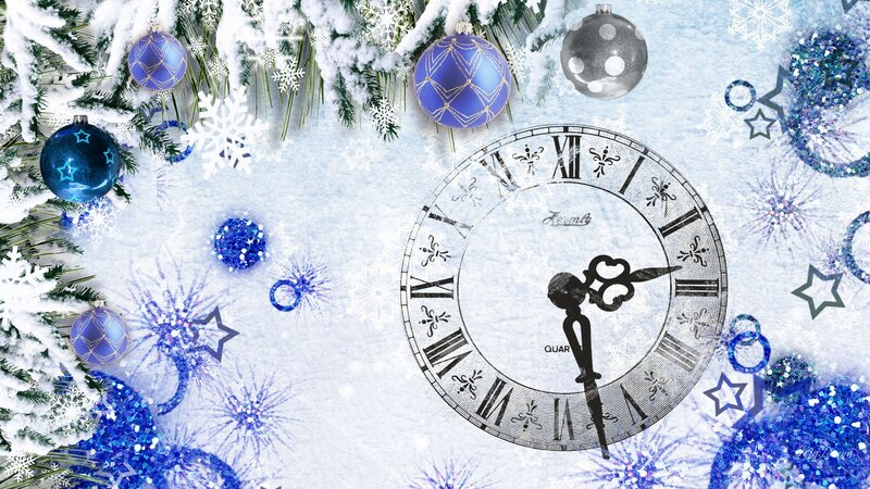 Christmas Clock Decoration