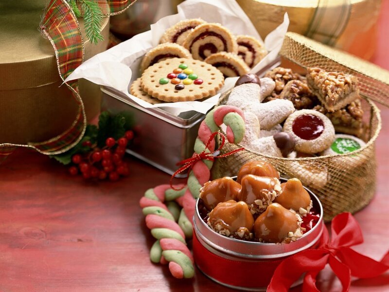 Christmas cookie gift baskets