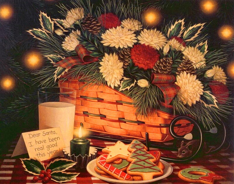 Christmas Cookies and Basket