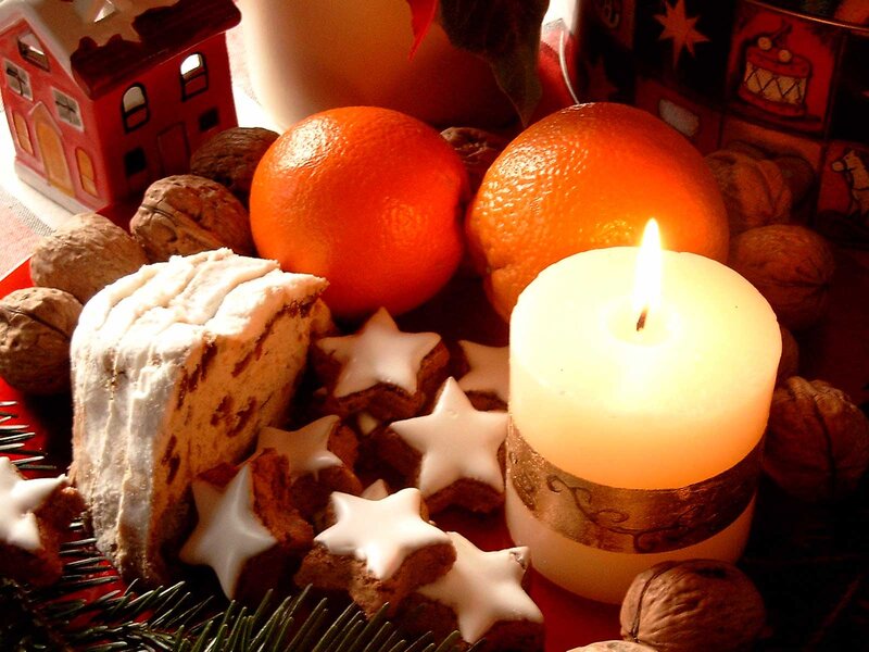 Christmas Cookies and Candle