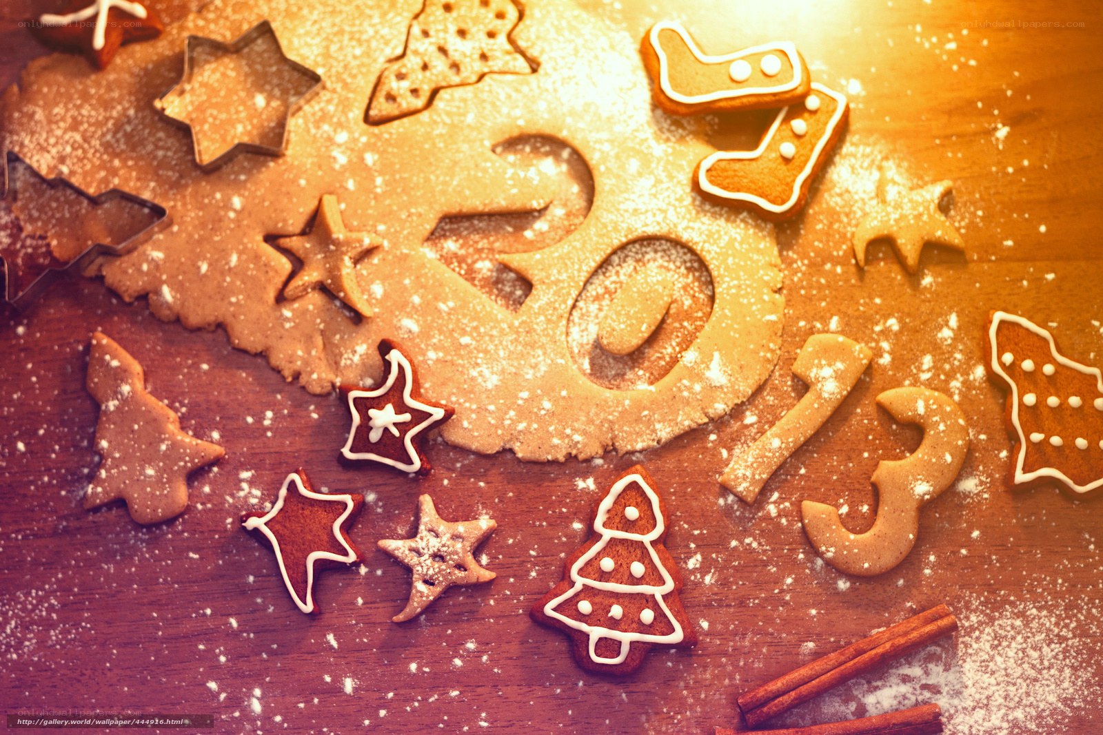Christmas cookies and dough