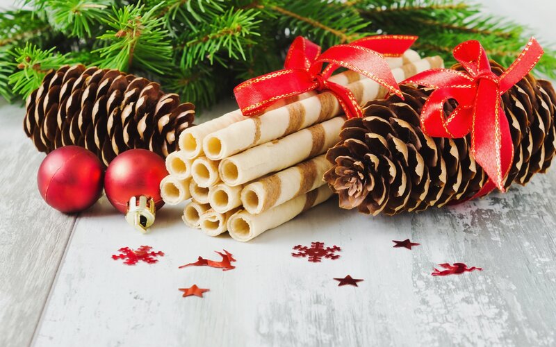 Christmas Cookies and Pinecones