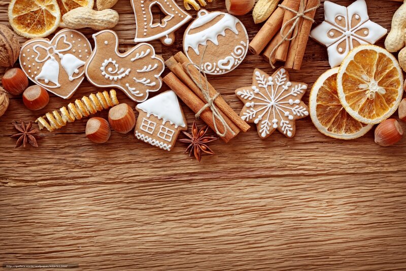Christmas cookies and spices