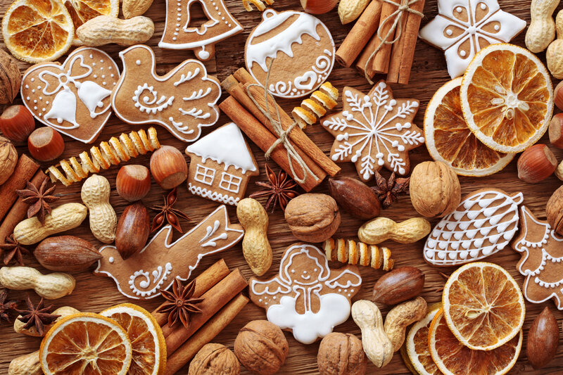 Christmas Cookies and Spices — Brown, Festive, Winter