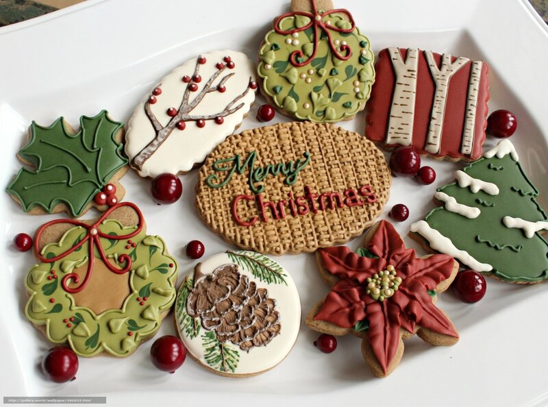 Christmas cookies on a plate