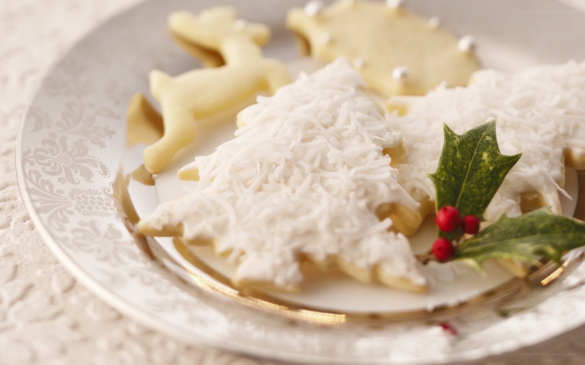 Christmas cookies on a plate