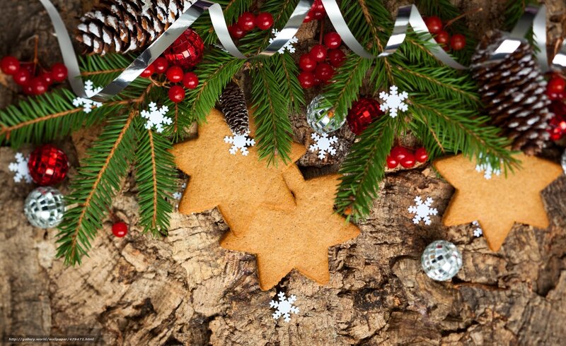 Christmas Cookies on Bark — Green