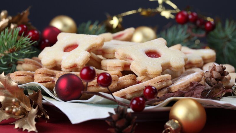 Christmas Cookies on Plate