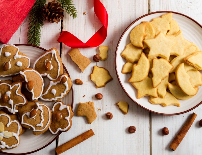 Christmas Cookies on Table