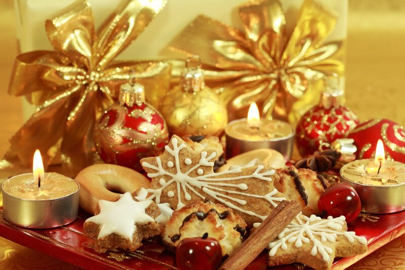 Christmas Cookies on Tray