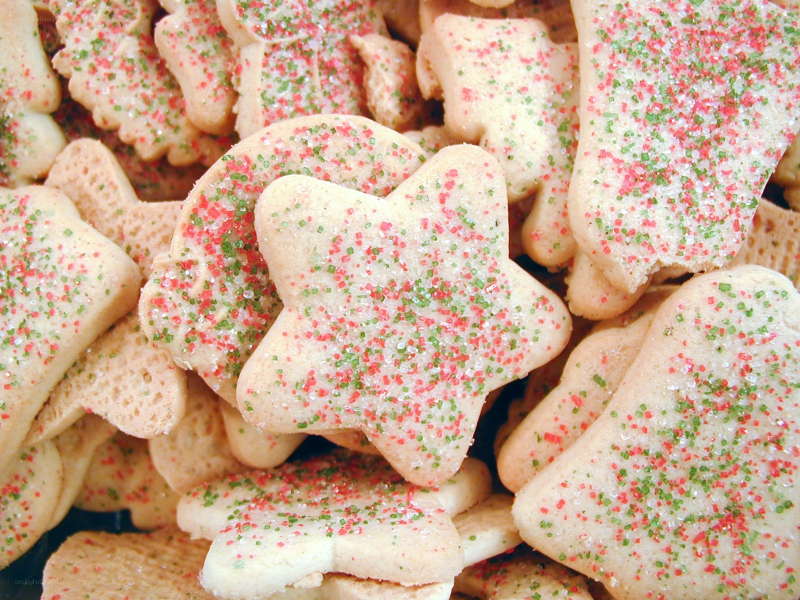 Christmas cookies with sprinkles