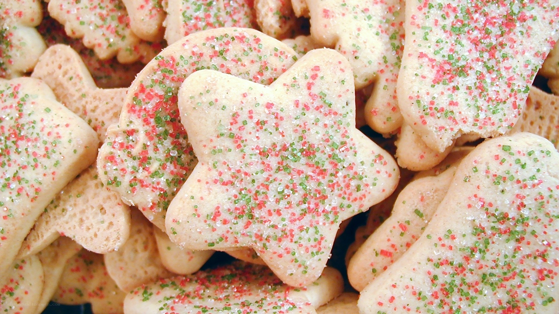 Christmas cookies with sprinkles
