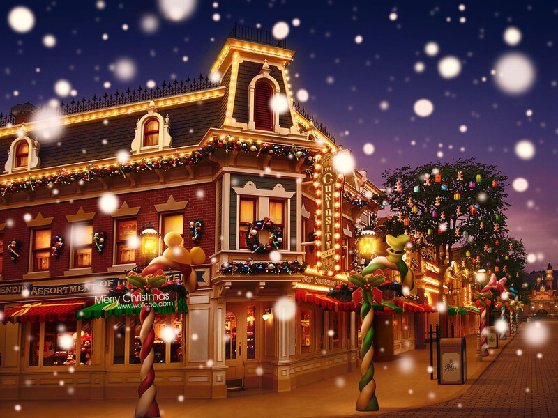 Christmas-decorated Street