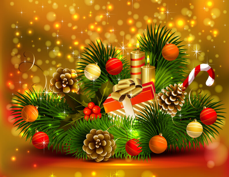 Christmas Decoration Arrangement — Green