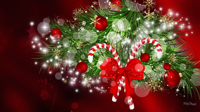 Christmas Decoration Arrangement — Red, Festive