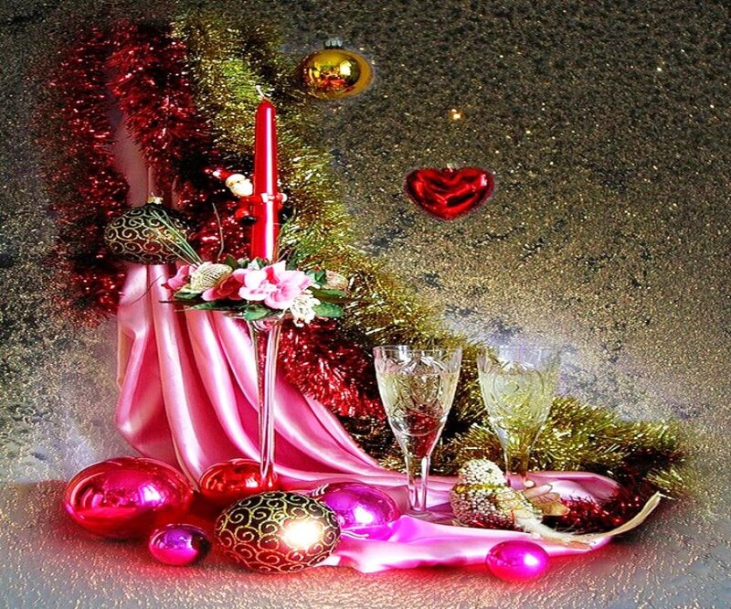 Christmas Decoration Arrangement — Red