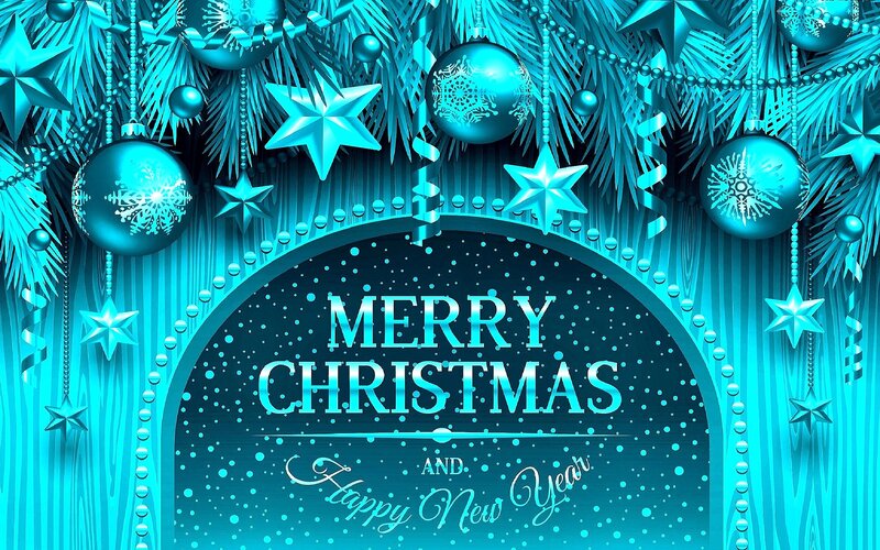 Christmas Decoration — Blue, Festive