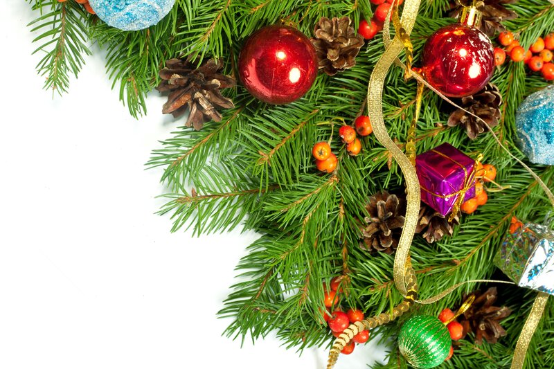 Christmas Decoration Corner — Green, Festive