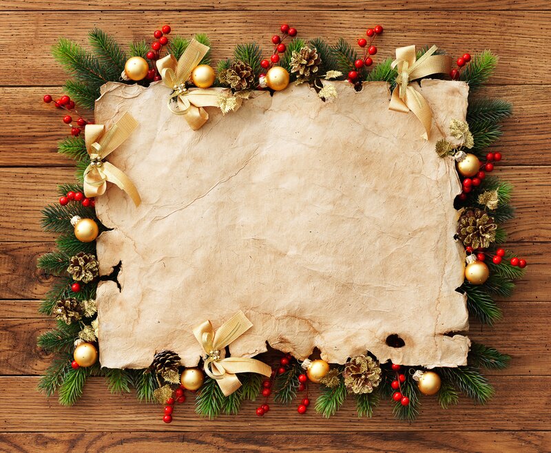 Christmas Decoration Frame — Brown