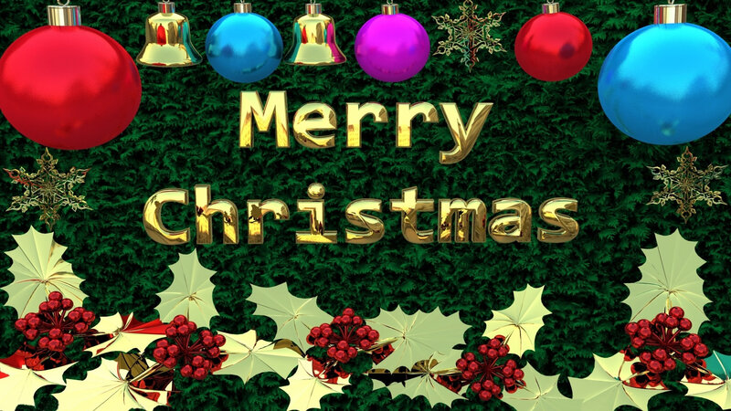 Christmas Decoration — Green, Festive, Winter, 3d Render