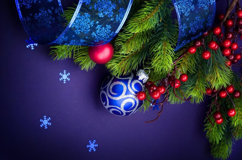 Christmas decoration with ornaments