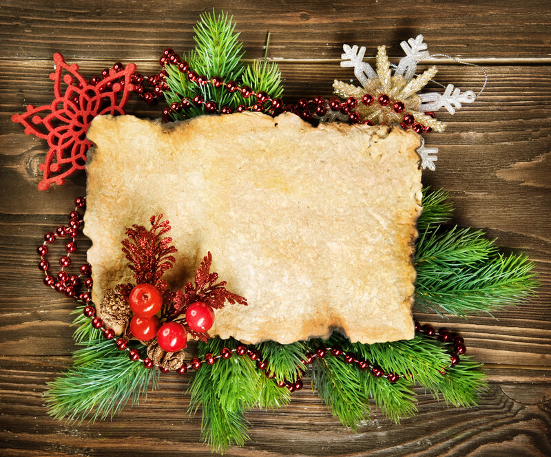 Christmas Decoration with Parchment