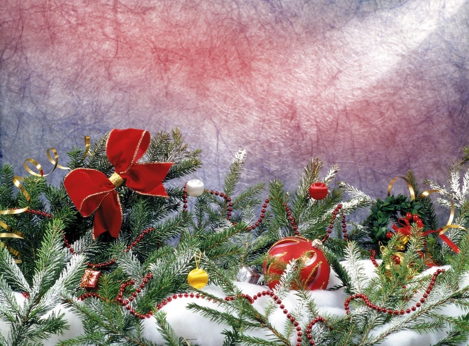 Christmas decoration with red bow
