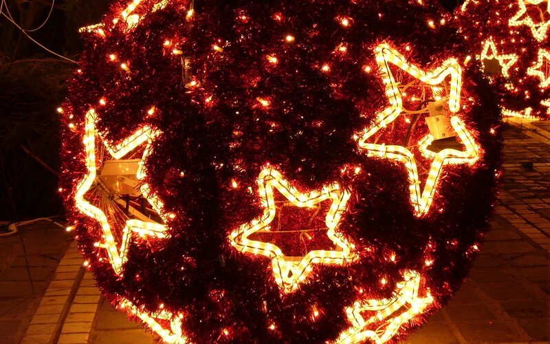 Christmas decoration with stars