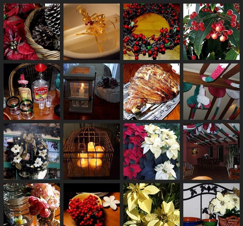 Christmas Decorations and Food