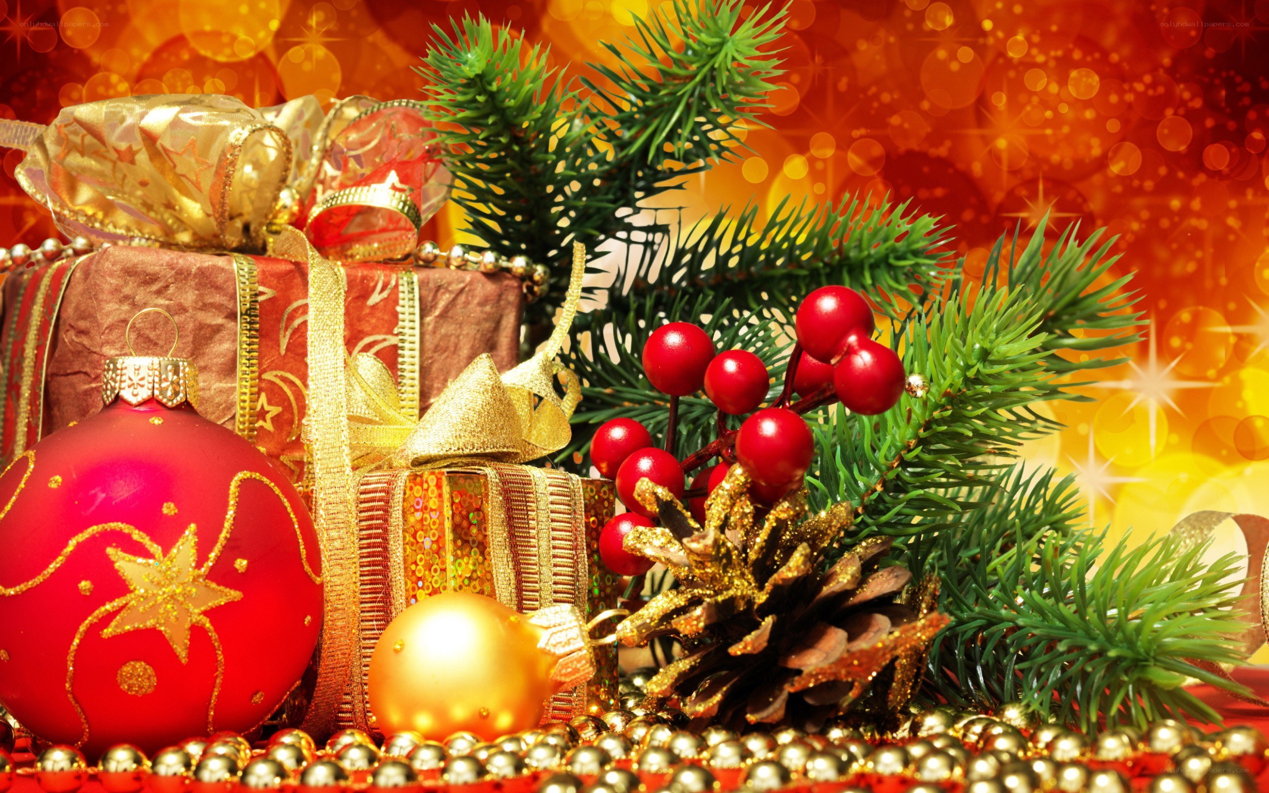 Christmas decorations and gifts