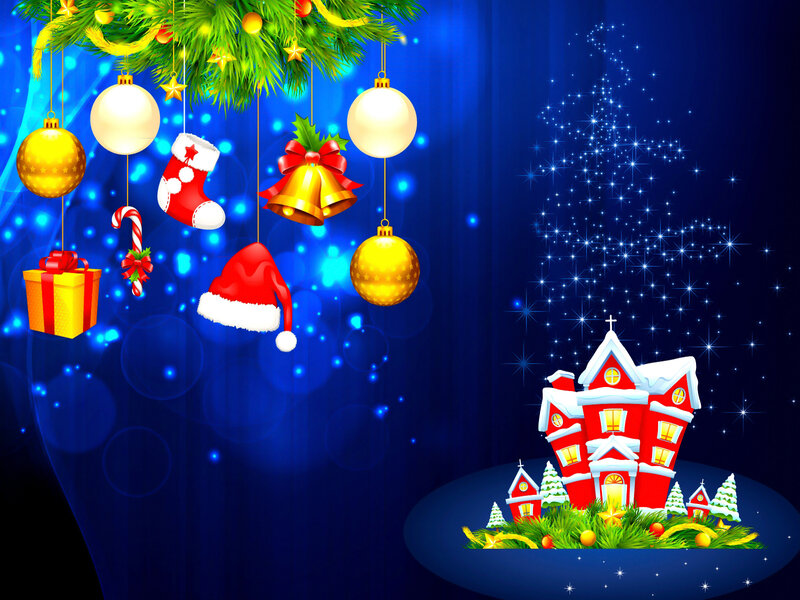 Christmas Decorations and House