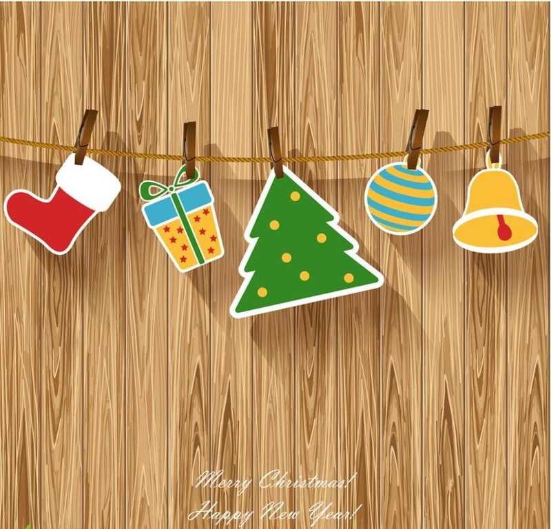 Christmas Decorations — Brown, Festive
