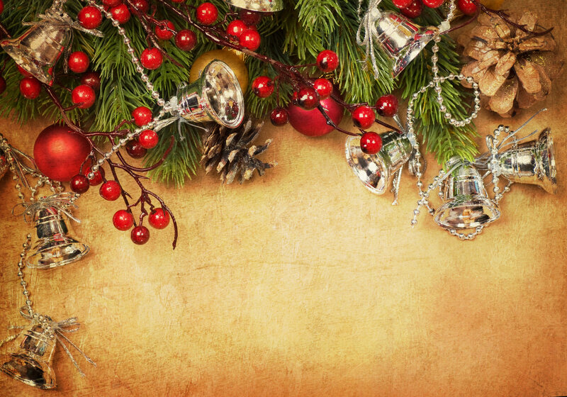 Christmas Decorations — Green, Festive, Winter, Photograph