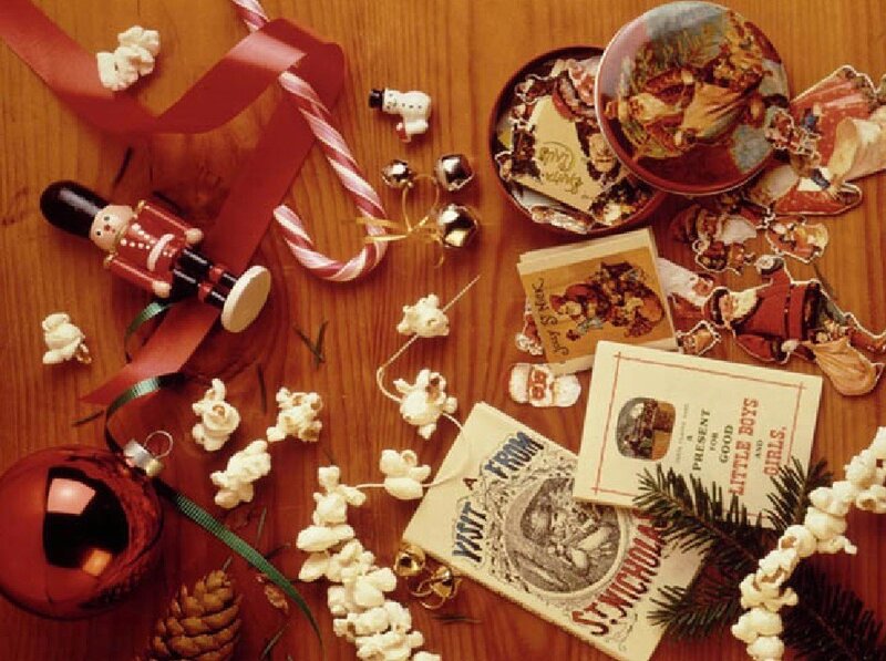 Christmas Decorations on Table